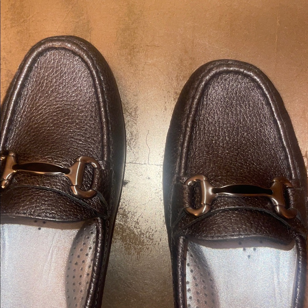 Marc Joseph Silver Textured Loafers - Picture 8 of 16
